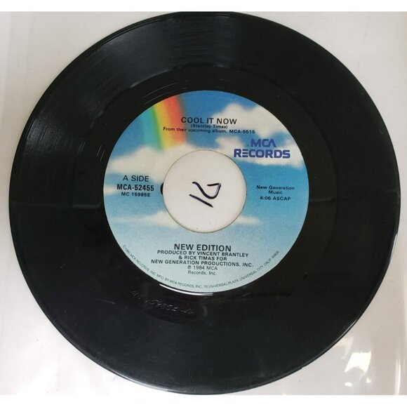 Record 45 RPM Vinyl  New Edition- Cool It Now VINTAGE 1984 - Picture 3 of 7